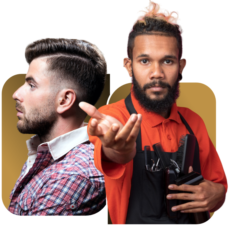 client and barber